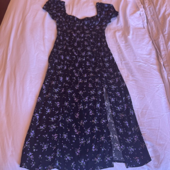 Bershka black floral dress - Picture 2 of 6